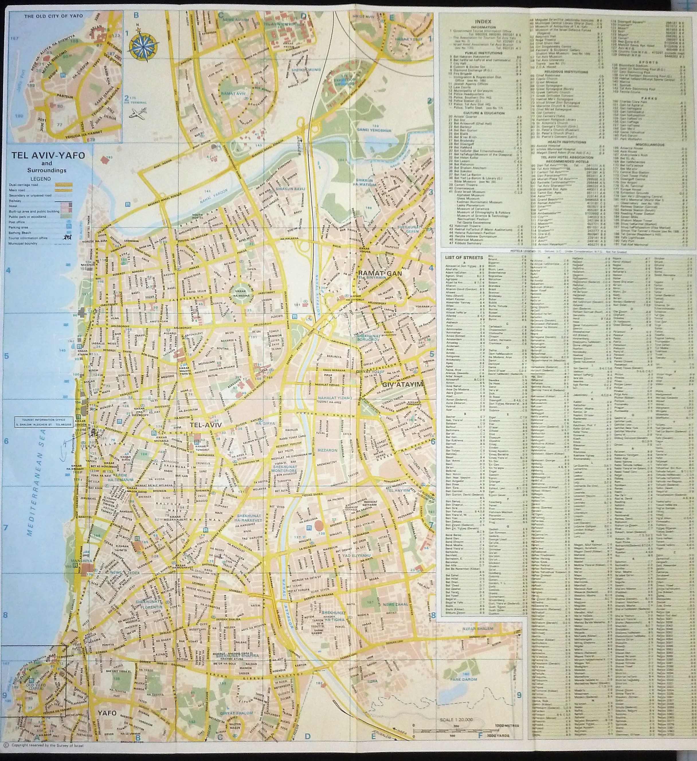 Map of Tel Aviv - Yafo